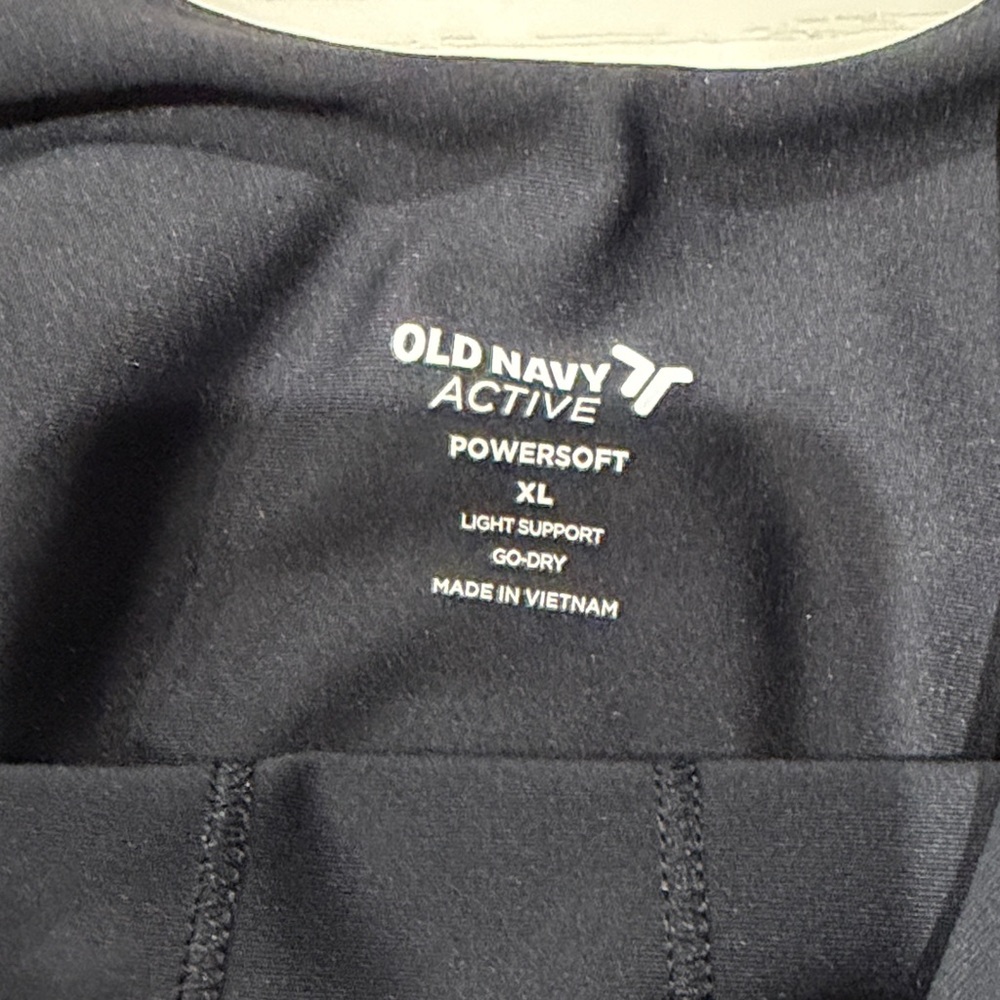 Old Navy Nursing bras.  Black Active Powersoft Sports long line bra - Picture 2 of 2